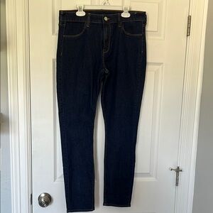Blue Skinny Jeans with Deep Indigo Shade